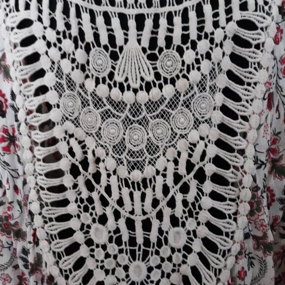 Torrid Open Front Crochet Knit Tunic Top 1X - Picture 9 of 10